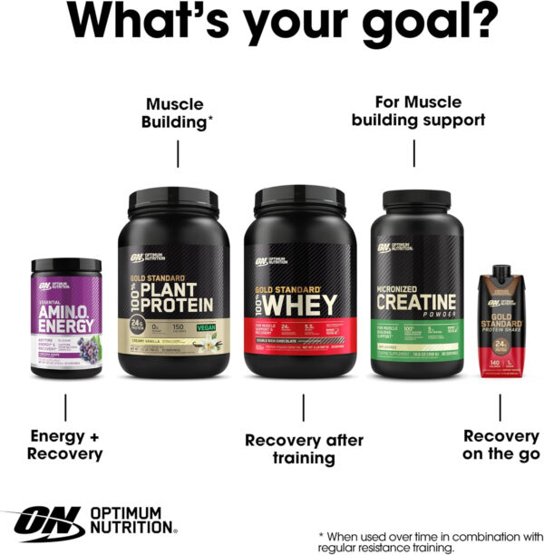 Optimum Nutrition Amino Energy - Pre Workout with Green Tea, BCAA, Amino Acids, Keto Friendly, Green Coffee Extract, Energy Powder - Watermelon, 30 Servings (Packaging May Vary)