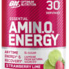 Optimum Nutrition Amino Energy - Pre Workout with Green Tea, BCAA, Amino Acids, Keto Friendly, Green Coffee Extract, Energy Powder - Watermelon, 30 Servings (Packaging May Vary)