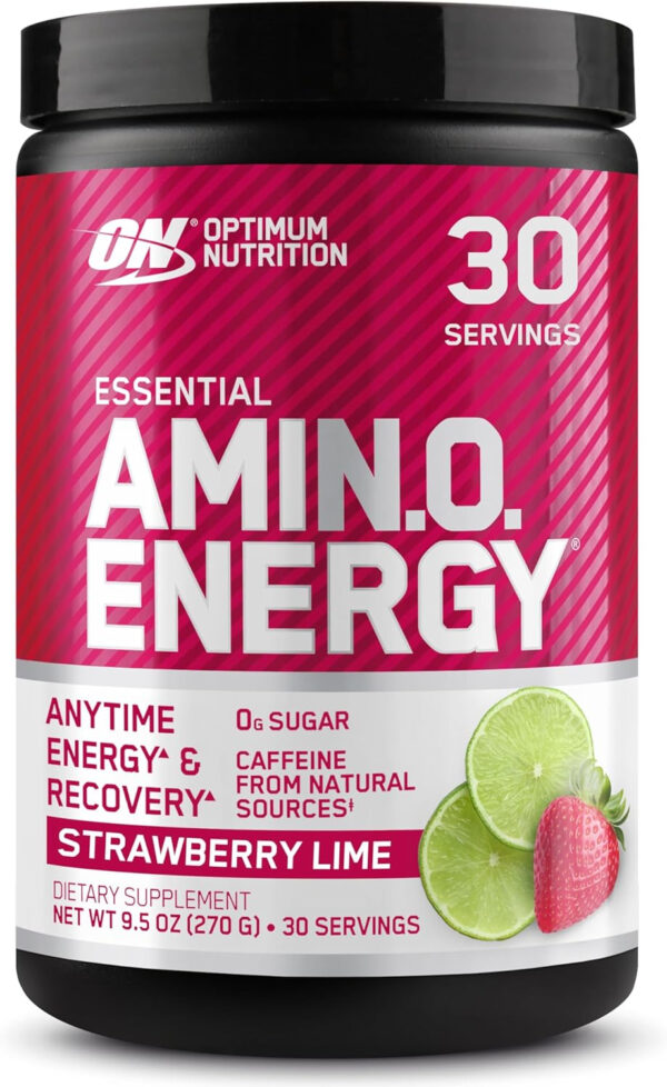 Optimum Nutrition Amino Energy - Pre Workout with Green Tea, BCAA, Amino Acids, Keto Friendly, Green Coffee Extract, Energy Powder - Watermelon, 30 Servings (Packaging May Vary)