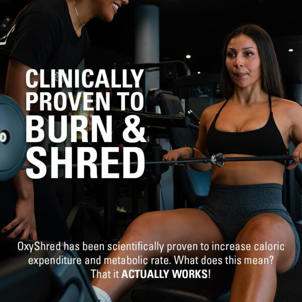 6895d3781c34e05f2dca2a542d689349d256bf76cd46d053aae4e.jpg EHP Labs OxyShred Thermogenic Fat Burner - Pre-Workout Powder with L-Glutamine, Acetyl L-Carnitine, Metabolism Booster, Weight Loss, Appetite Control, Energy Drink, Dr. Soda Pop, 60 Servings