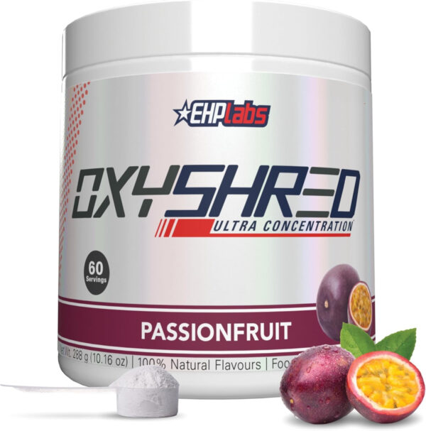 6895d39bc9dafc4e3ad51637065277ab1ff0ff8a4572b3152508f.jpg EHP Labs OxyShred Thermogenic Fat Burner - Pre-Workout Powder with L-Glutamine, Acetyl L-Carnitine, Metabolism Booster, Weight Loss, Appetite Control, Energy Drink, Dr. Soda Pop, 60 Servings