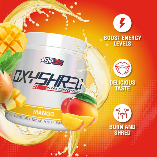 6895d3bbdfd986b0616cd57b3a4a70f6dad7c4451fa3bb1690f54.jpg EHP Labs OxyShred Thermogenic Fat Burner - Pre-Workout Powder with L-Glutamine, Acetyl L-Carnitine, Metabolism Booster, Weight Loss, Appetite Control, Energy Drink, Dr. Soda Pop, 60 Servings