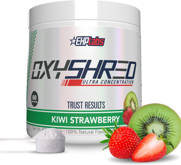 6895d3d310aa73a9f6d5b0211821011450eb5a0981d4c3f398bca.jpg EHP Labs OxyShred Thermogenic Fat Burner - Pre-Workout Powder with L-Glutamine, Acetyl L-Carnitine, Metabolism Booster, Weight Loss, Appetite Control, Energy Drink, Dr. Soda Pop, 60 Servings