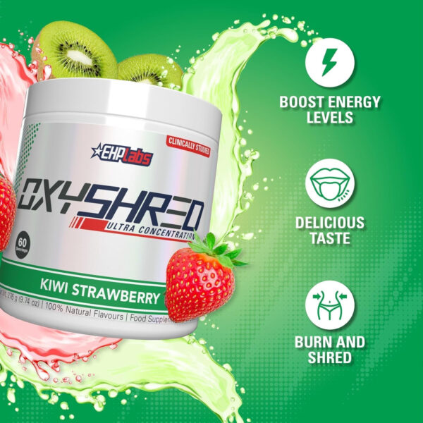 6895d3d79b5ff77baed042212fcf3e2ebda1b7ef04a7b08bd9dc4.jpg EHP Labs OxyShred Thermogenic Fat Burner - Pre-Workout Powder with L-Glutamine, Acetyl L-Carnitine, Metabolism Booster, Weight Loss, Appetite Control, Energy Drink, Dr. Soda Pop, 60 Servings