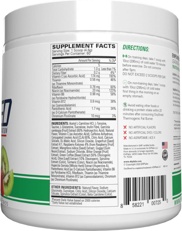 6895d3dda28978c2691adc982c723ae971f574ce2a52d129ae5a9.jpg EHP Labs OxyShred Thermogenic Fat Burner - Pre-Workout Powder with L-Glutamine, Acetyl L-Carnitine, Metabolism Booster, Weight Loss, Appetite Control, Energy Drink, Dr. Soda Pop, 60 Servings