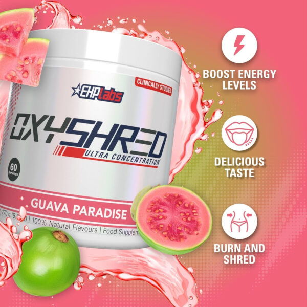 6895d3feb7a48e61c44d47db5ca8053a28ad27440d5630ab91f7b.jpg EHP Labs OxyShred Thermogenic Fat Burner - Pre-Workout Powder with L-Glutamine, Acetyl L-Carnitine, Metabolism Booster, Weight Loss, Appetite Control, Energy Drink, Dr. Soda Pop, 60 Servings