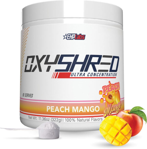 6895d409af8e7290330e8dabc25454e18123830e10f9f8abdfe78.jpg EHP Labs OxyShred Thermogenic Fat Burner - Pre-Workout Powder with L-Glutamine, Acetyl L-Carnitine, Metabolism Booster, Weight Loss, Appetite Control, Energy Drink, Dr. Soda Pop, 60 Servings