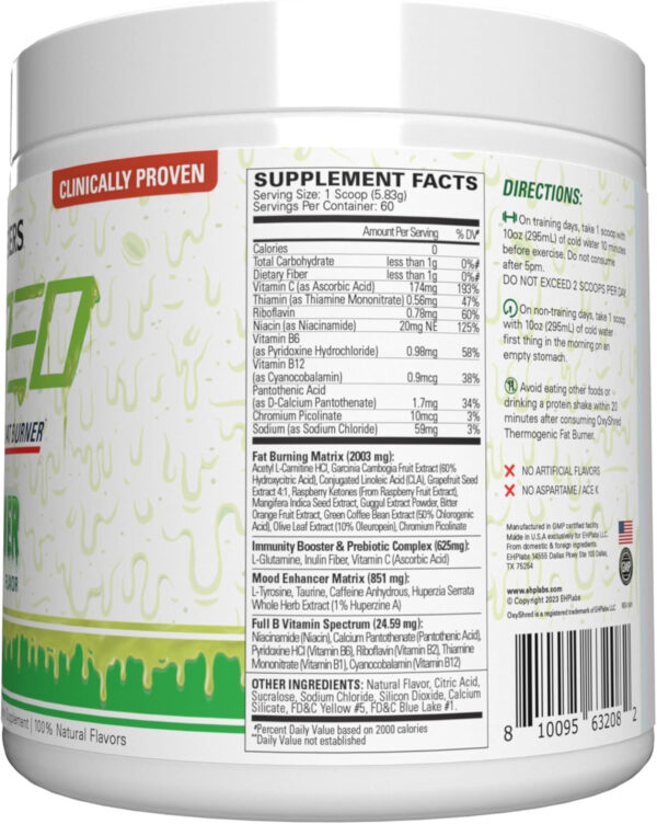 6895d41f3cf946599530ddc13c6e8a3b57384c27e8b85e5b235de.jpg EHP Labs OxyShred Thermogenic Fat Burner - Pre-Workout Powder with L-Glutamine, Acetyl L-Carnitine, Metabolism Booster, Weight Loss, Appetite Control, Energy Drink, Dr. Soda Pop, 60 Servings