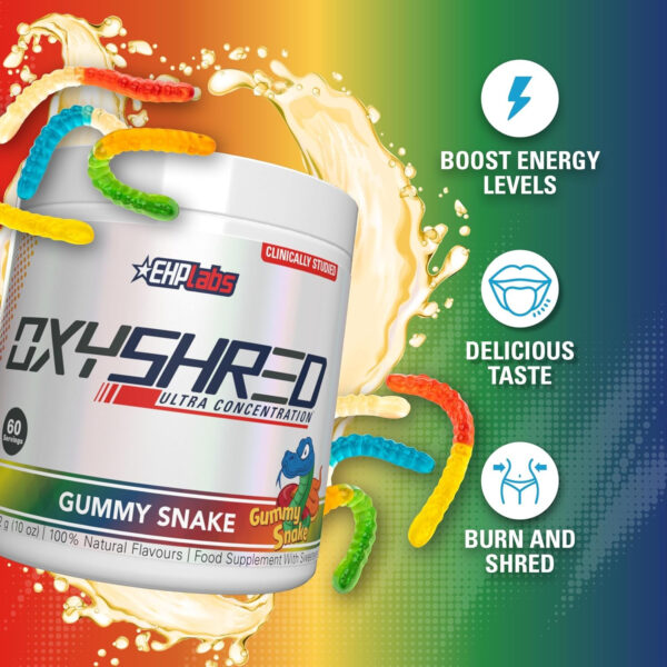 6895d435543ea70eee094428f0fc813404bc532521c8197f06c71.jpg EHP Labs OxyShred Thermogenic Fat Burner - Pre-Workout Powder with L-Glutamine, Acetyl L-Carnitine, Metabolism Booster, Weight Loss, Appetite Control, Energy Drink, Dr. Soda Pop, 60 Servings