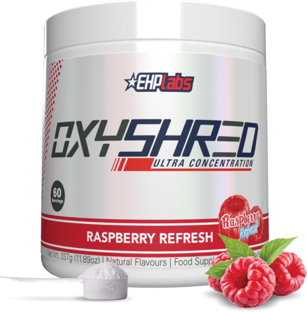 6895d4403c664532346bc9aeebebea73d7ddd15b9e5604687ec77.jpg EHP Labs OxyShred Thermogenic Fat Burner - Pre-Workout Powder with L-Glutamine, Acetyl L-Carnitine, Metabolism Booster, Weight Loss, Appetite Control, Energy Drink, Dr. Soda Pop, 60 Servings