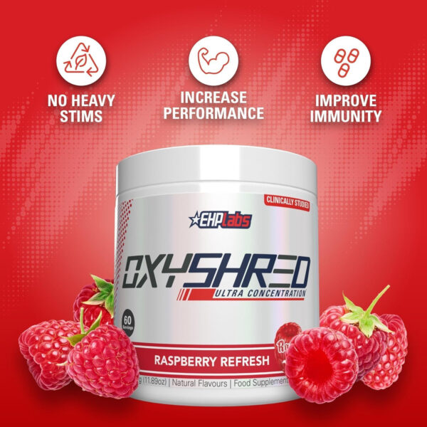 6895d446e7b2dc884c57169221035004a3cc893f7091517e17484.jpg EHP Labs OxyShred Thermogenic Fat Burner - Pre-Workout Powder with L-Glutamine, Acetyl L-Carnitine, Metabolism Booster, Weight Loss, Appetite Control, Energy Drink, Dr. Soda Pop, 60 Servings