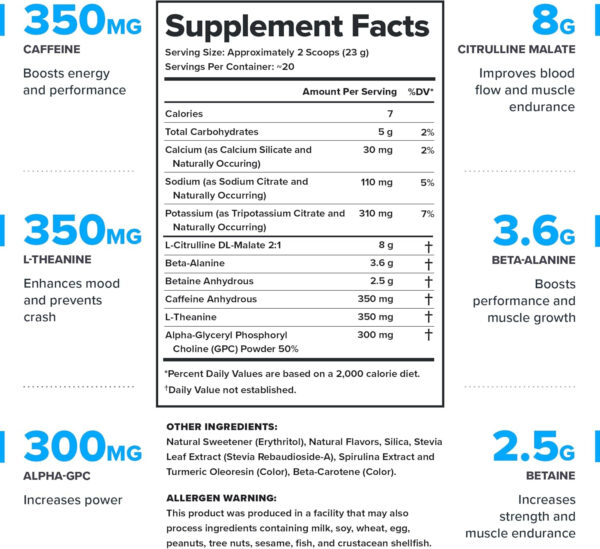 LEGION Pulse Pre Workout Supplement - All Natural Nitric Oxide Preworkout Drink to Boost Energy, Creatine Free, Naturally Sweetened, Beta Alanine, Citrulline, Alpha GPC (Fruit Punch)