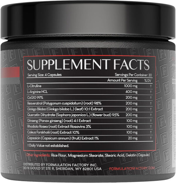 6895d61596172e27f94dafa66b22546786411c8447d7fe050f326.jpg Heart of Steel: 10-in-1 Metabolic Maximizer Nitric Oxide Supplement, Blood Pressure Support, L Arginine, L Citrulline Natural Pre-Workout: Energy Management 120 Count