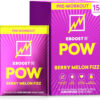 EBOOST POW Natural Pre Workout Powder - 20 Servings, Peach Nectar - Preworkout Energy Booster Gym Supplement Drink Mix for Men and Women - Performance, Joint Mobility Support - Gluten-Free