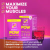 EBOOST POW Natural Pre Workout Powder - 20 Servings, Peach Nectar - Preworkout Energy Booster Gym Supplement Drink Mix for Men and Women - Performance, Joint Mobility Support - Gluten-Free
