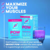 EBOOST POW Natural Pre Workout Powder - 20 Servings, Peach Nectar - Preworkout Energy Booster Gym Supplement Drink Mix for Men and Women - Performance, Joint Mobility Support - Gluten-Free