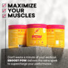 EBOOST POW Natural Pre Workout Powder - 20 Servings, Peach Nectar - Preworkout Energy Booster Gym Supplement Drink Mix for Men and Women - Performance, Joint Mobility Support - Gluten-Free