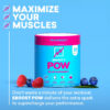 EBOOST POW Natural Pre Workout Powder - 20 Servings, Peach Nectar - Preworkout Energy Booster Gym Supplement Drink Mix for Men and Women - Performance, Joint Mobility Support - Gluten-Free