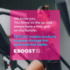 EBOOST POW Natural Pre Workout Powder - 20 Servings, Peach Nectar - Preworkout Energy Booster Gym Supplement Drink Mix for Men and Women - Performance, Joint Mobility Support - Gluten-Free
