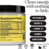 NAKED Citrus Energy - Citrus Flavored Clean Pre Workout Supplement for Men and Women, Vegan Friendly, No Added Sweeteners, Colors Or Flavors - 30 Servings