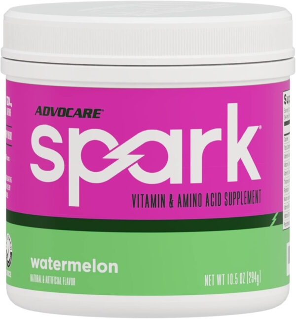 AdvoCare Spark Vitamin & Amino Acid Supplement - Focus & Energy Drink Powder Mix with Vitamin A, B-6, C & E - Also Includes L-Carnitine & L-Tyrosine - Mango Strawberry, 14 Stick Packs