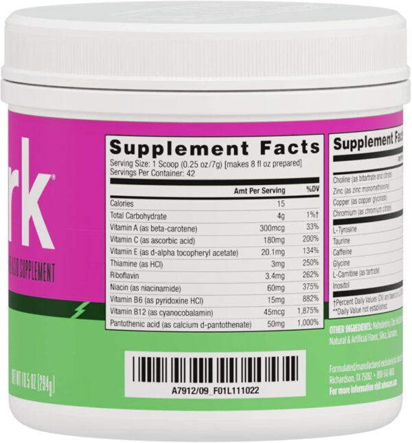 AdvoCare Spark Vitamin & Amino Acid Supplement - Focus & Energy Drink Powder Mix with Vitamin A, B-6, C & E - Also Includes L-Carnitine & L-Tyrosine - Mango Strawberry, 14 Stick Packs