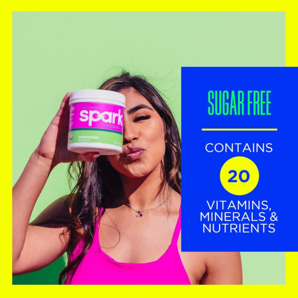 AdvoCare Spark Vitamin & Amino Acid Supplement - Focus & Energy Drink Powder Mix with Vitamin A, B-6, C & E - Also Includes L-Carnitine & L-Tyrosine - Mango Strawberry, 14 Stick Packs
