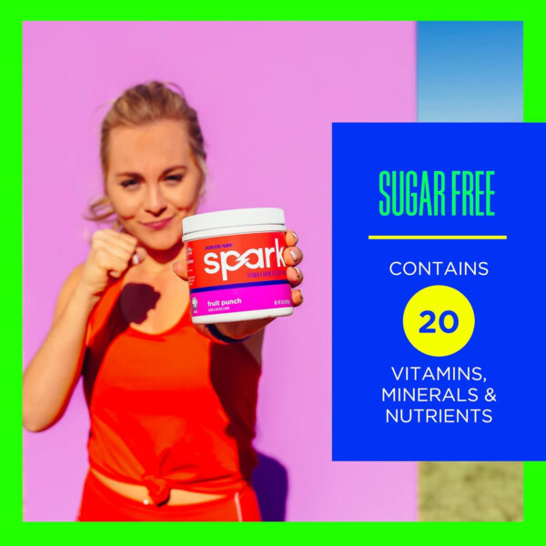 AdvoCare Spark Vitamin & Amino Acid Supplement - Focus & Energy Drink Powder Mix with Vitamin A, B-6, C & E - Also Includes L-Carnitine & L-Tyrosine - Mango Strawberry, 14 Stick Packs