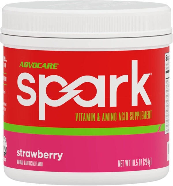 AdvoCare Spark Vitamin & Amino Acid Supplement - Focus & Energy Drink Powder Mix with Vitamin A, B-6, C & E - Also Includes L-Carnitine & L-Tyrosine - Mango Strawberry, 14 Stick Packs