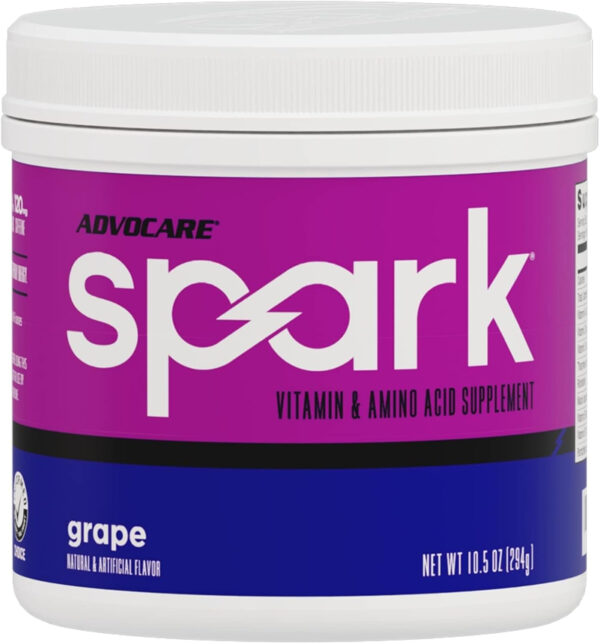 AdvoCare Spark Vitamin & Amino Acid Supplement - Focus & Energy Drink Powder Mix with Vitamin A, B-6, C & E - Also Includes L-Carnitine & L-Tyrosine - Mango Strawberry, 14 Stick Packs