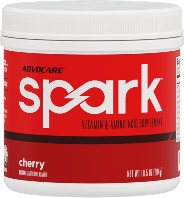 AdvoCare Spark Vitamin & Amino Acid Supplement - Focus & Energy Drink Powder Mix with Vitamin A, B-6, C & E - Also Includes L-Carnitine & L-Tyrosine - Mango Strawberry, 14 Stick Packs