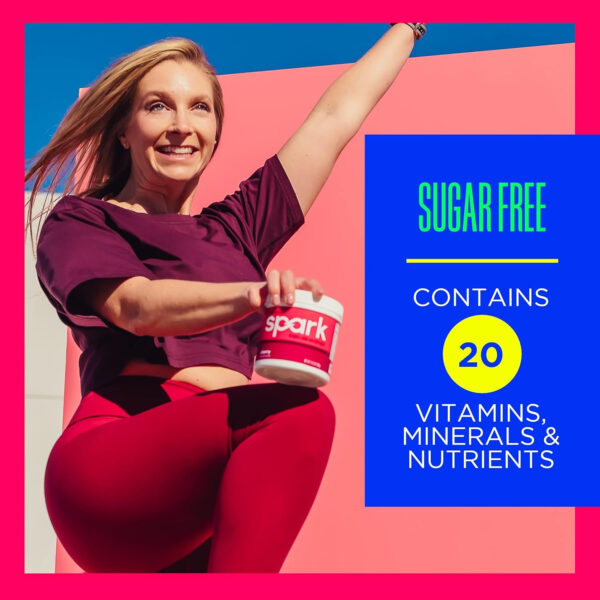 AdvoCare Spark Vitamin & Amino Acid Supplement - Focus & Energy Drink Powder Mix with Vitamin A, B-6, C & E - Also Includes L-Carnitine & L-Tyrosine - Mango Strawberry, 14 Stick Packs