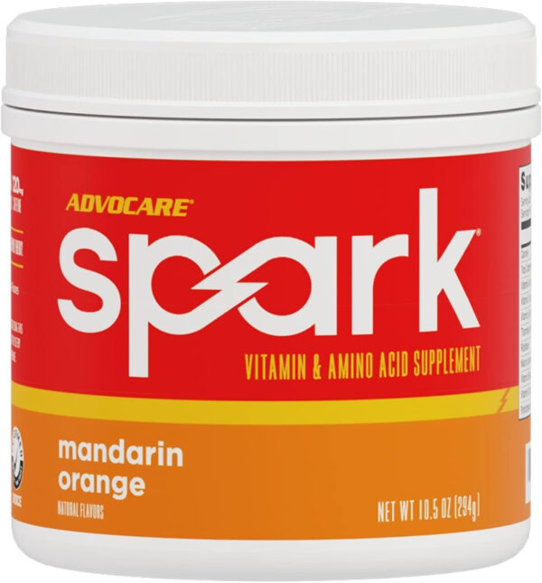 AdvoCare Spark Vitamin & Amino Acid Supplement - Focus & Energy Drink Powder Mix with Vitamin A, B-6, C & E - Also Includes L-Carnitine & L-Tyrosine - Mango Strawberry, 14 Stick Packs